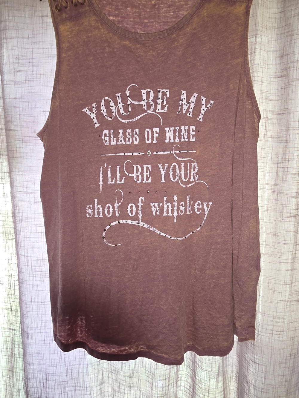Maurices Womens Graphic Tank with White Script